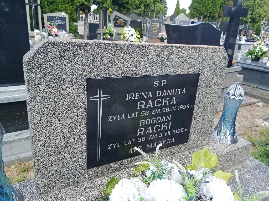 Bożenna Racka 1956 Mława - Grobonet - Wyszukiwarka osób pochowanych