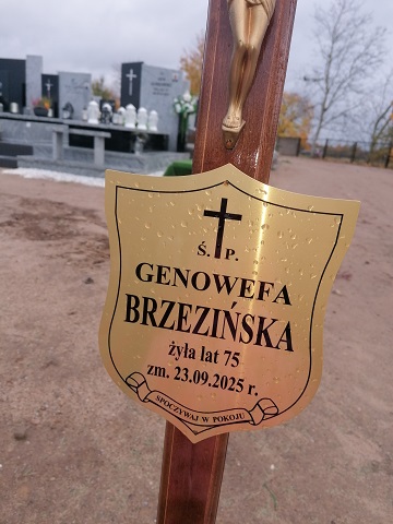 Grób Genowefa Brzezińska